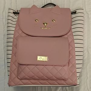 NWT Betsey Johnson cat backpack